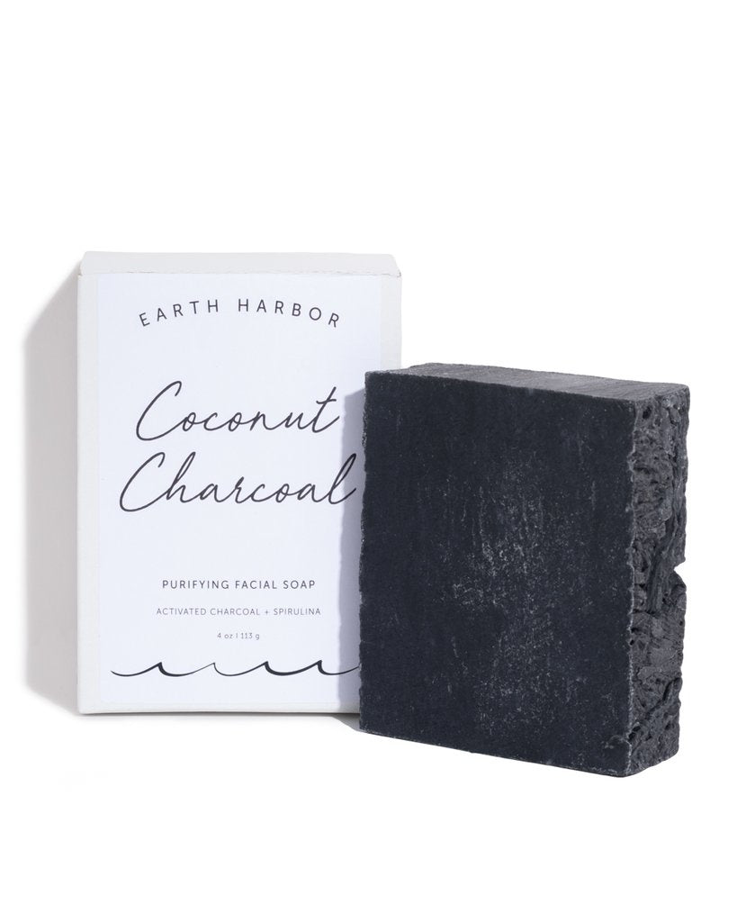 Coconut Charcoal Purifying Facial Soap Earth Harbor
