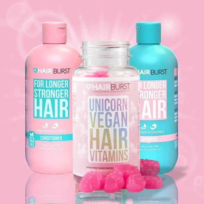 Shampoo, Conditioner & Unicorngummies bundle Hairburst
