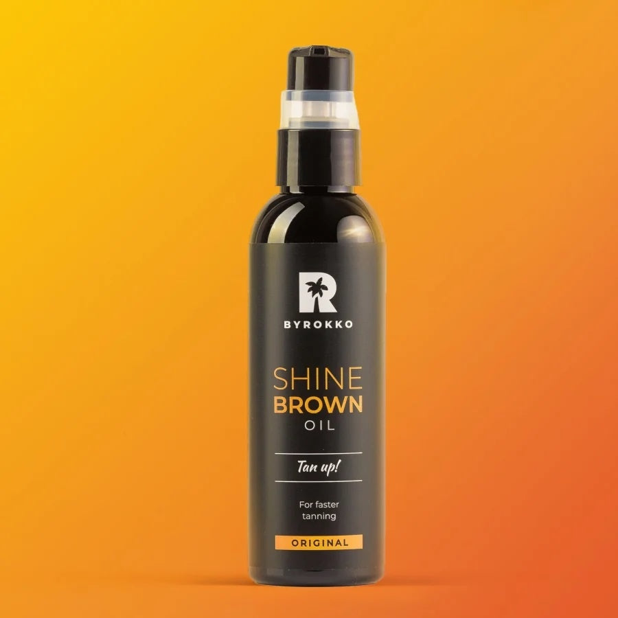 Shine Brown Premium Tanning Oil BYROKKO