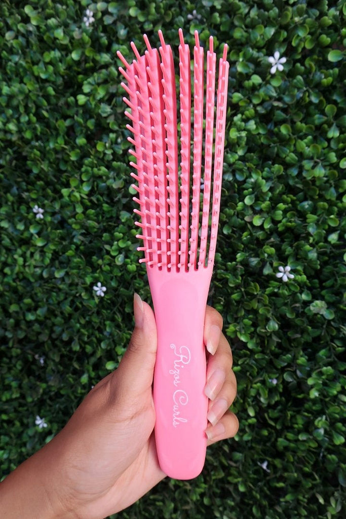 Pink Detangling Flexi Brush Rizos Curls