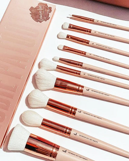 Full brush set & makeup bag Laura Lee Los Angeles