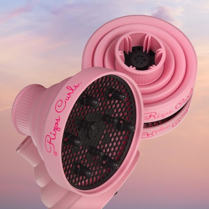 Pink Collapsible Diffuser Rizos Curls