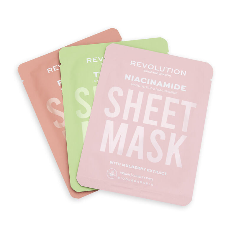 Oily Skin Sheet Mask 3 Pack Revolution Skincare
