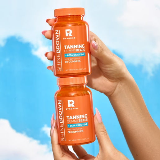 SHINE BROWN BETA CAROTENE TANNING GUMMIES BYROKKO