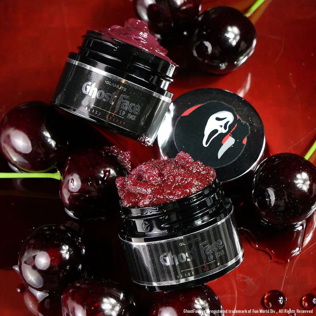 GHOST FACE™ BLACK CHERRY LIP CARE DUO *PRE ORDER SHIPPING IN AROUND 1-2 WEEKS* Glamlite